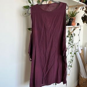 UZI NYC Plum Oxford Dress - many ways to wear it!
